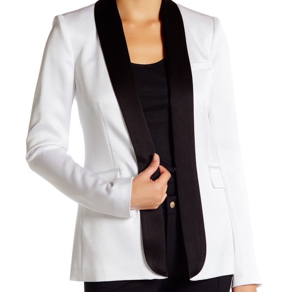 Alice + Olivia
White and Black Employed Blazer
